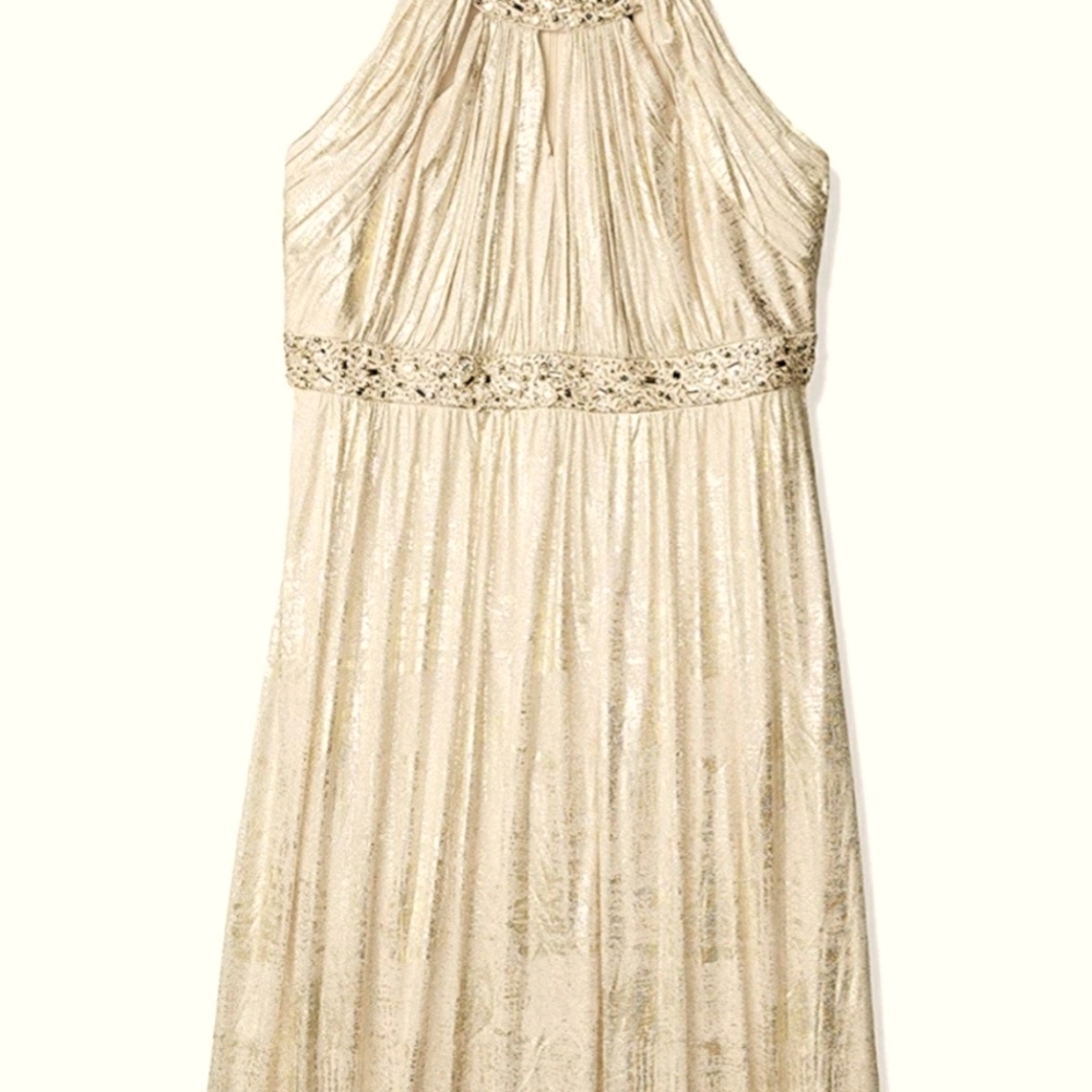 Jessica Howard Champagne Colored Gown